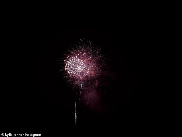 She placed fireworks in the slideshow, without any context as to where she was looking at them