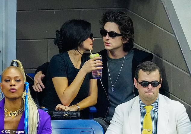 A week later, she packed on the PDA with boyfriend Timothee at the US Open;  pictured on September 10, 2023 during the US Open in New York City