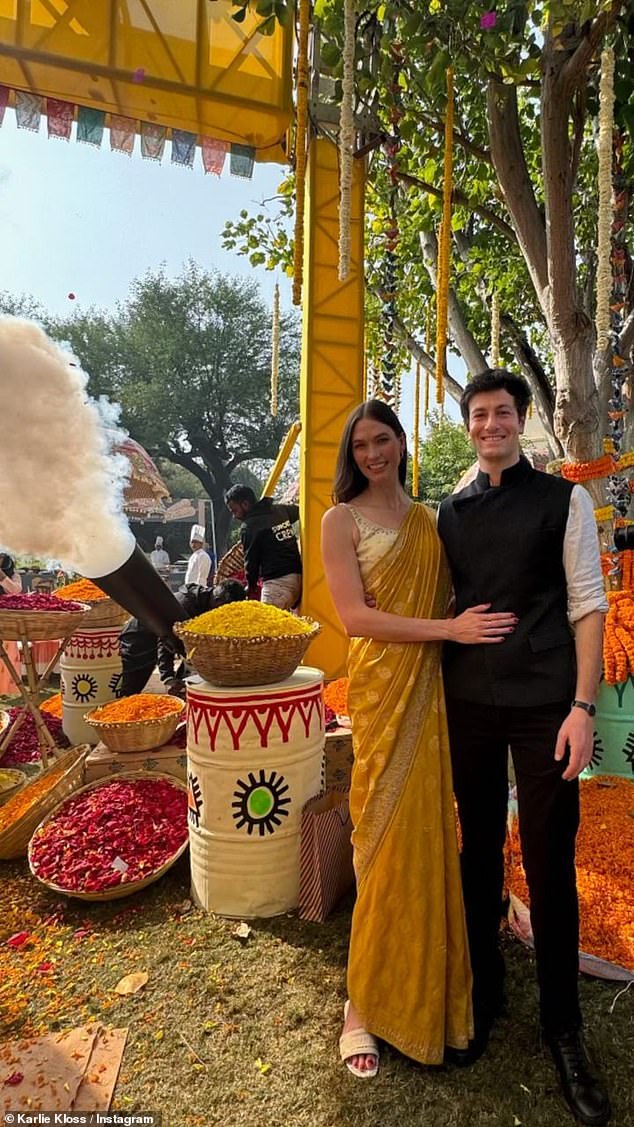 She and Josh smiled brightly as they enjoyed the local culture