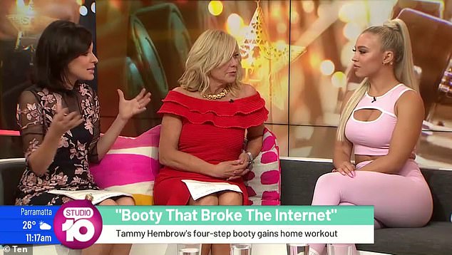 Tammy has previously revealed that she 'hates' it when people falsely accuse her of having a Brazilian butt lift.  She said during an interview with Studio 10 in December 2019: 'I'm so offended by it because I've been working so hard and it irritates me'