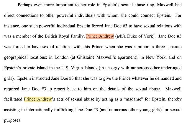 1704359437 146 Prince Andrew 39had an orgy with minors on Jeffrey Epstein39s