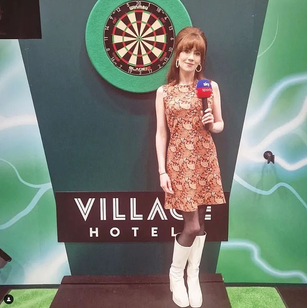 Davies revealed she had left a psychiatric hospital in December, just before starting work at the World Darts Championships