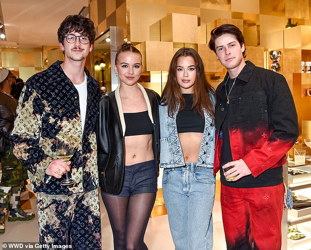 Tessa and Blake met fellow online personalities Milo Manheim and Tessa's sister Emma Brooks