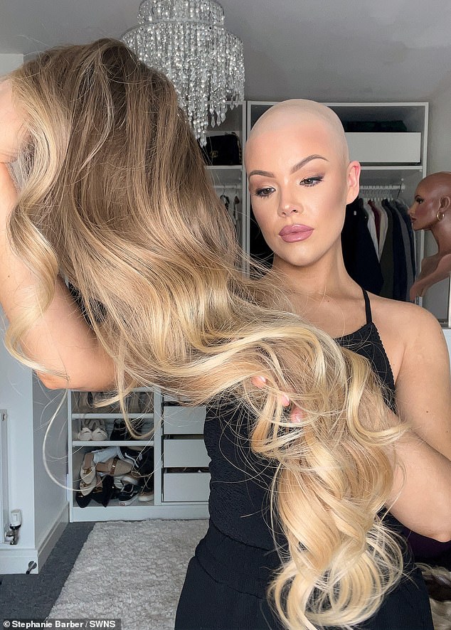 Stephanie decided to start her own wig brand, Baldy Lox Boutique, in May 2022 – and it took off quickly thanks to her social media following