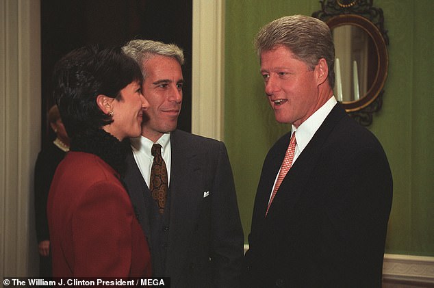 Jeffrey Epstein and associate Ghislaine Maxwell in the Clinton White House