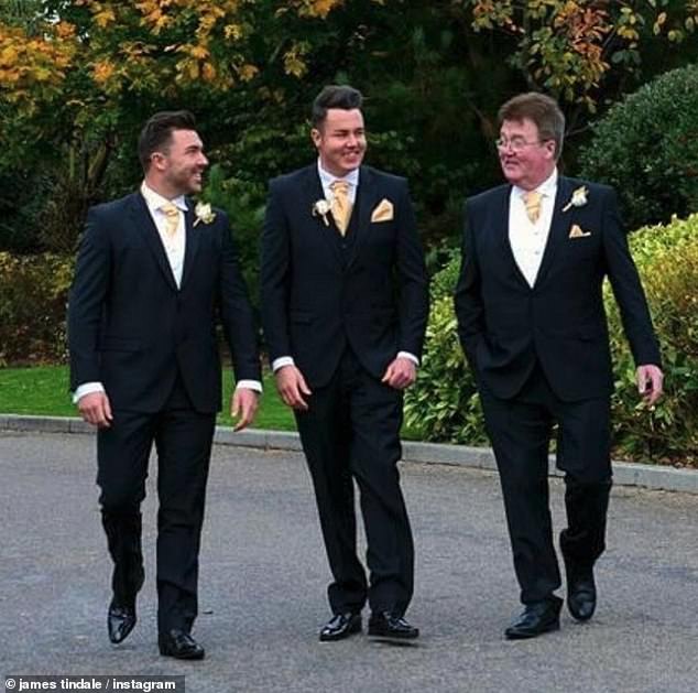 The reality star, 33, opened up about his father's final moments when he said losing dad Alan (pictured right, with James and his older brother) was the hardest thing he had experienced.