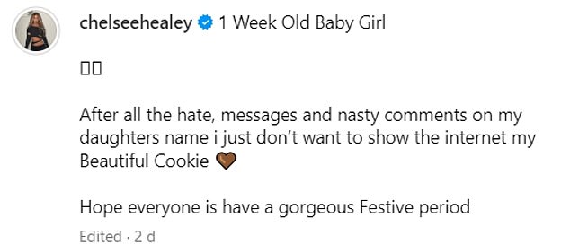 The actress donned a tan Gucci dress and styled her hair in beautiful voluminous waves as she addressed the hate she had received over her name choice Cookie.