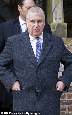 Prince Andrew, whose links to Epstein are known, is also mentioned