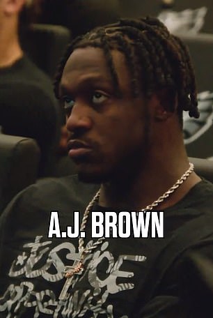 AJ Brown is told he has been selected