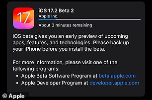 Apple had only introduced iOS 17.3 Beta 2 on Wednesday, so it was available for less than 24 hours before the issue started causing complaints