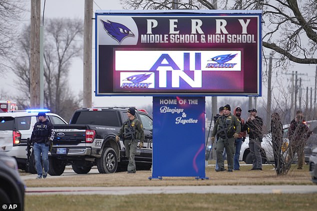Perry High School is on lockdown after a shooting was reported just after 7:30 this morning