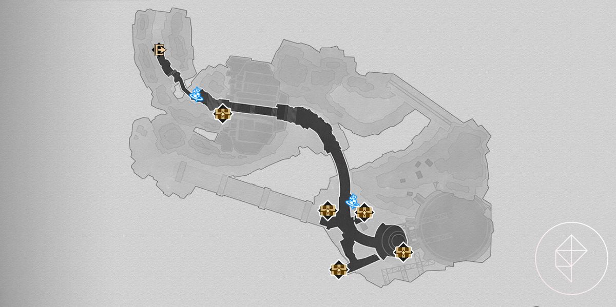 A map of the Pillars of Creation in Honkai: Star Rail