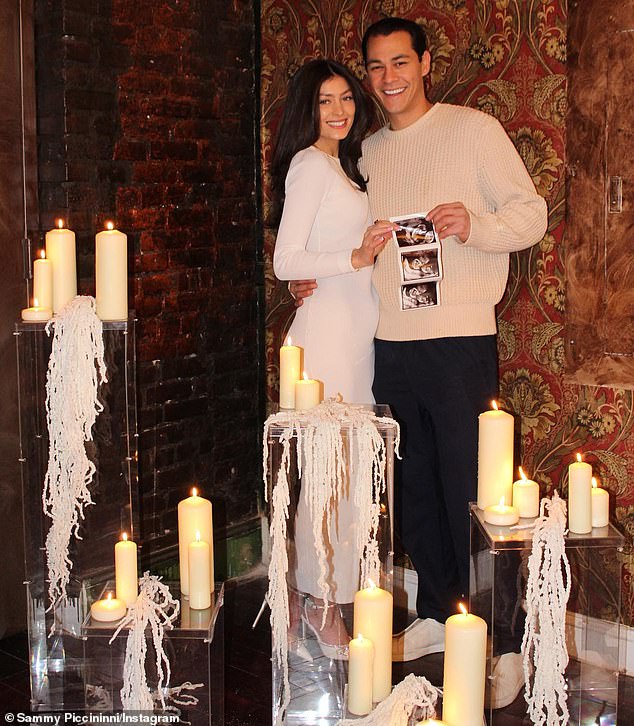 The couple announced in January that they were expecting their first child