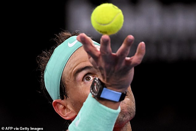 Despite the heavy penalty for time violation, Nadal was clinical in his straight-set win