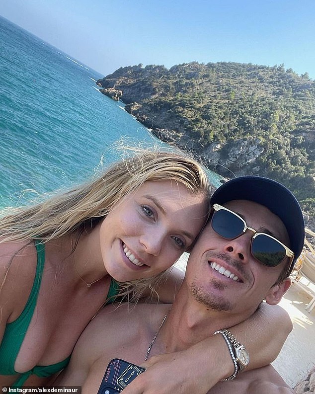 De Minaur said marrying Boulter (pictured together) would be a good way to celebrate if he wins this year's Australian Open