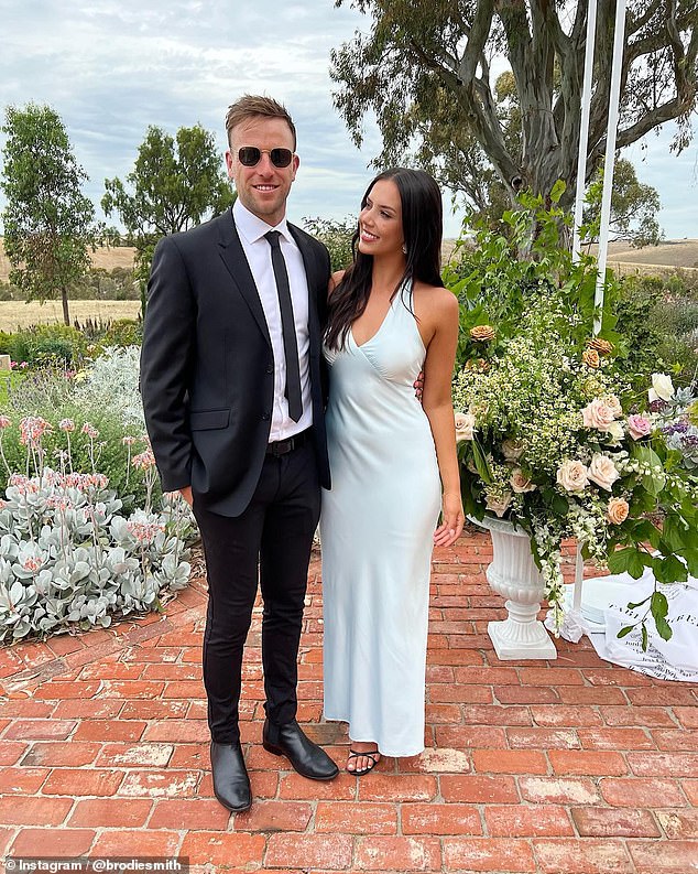 Smith and his partner Lisa McCarthy scored big marks at Dawson and Dutton's wedding