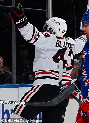 Colin Blackwell celebrates his goal