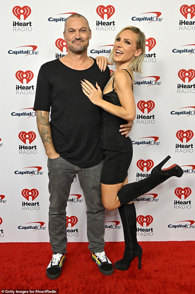 The Beverly Hills, 90210 actor made the revelation on Tuesday's edition of his iHeart Radio podcast Old-ish , with his co-hosts Sharna Burgess, 38, and Randy Spelling, 45