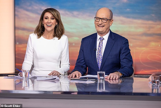 Koch took to Twitter on Thursday and posted a scathing critique of online pests who had mocked the retired star on the platform over an alleged connection to Epstein.  Pictured: Koch in his former gig on Seven's Sunrise with co-host Natalie Barr