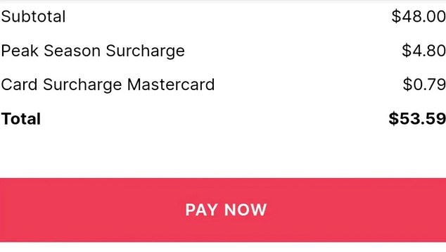 Regular restaurant and café guests will be familiar with the surcharges on Sundays and public holidays to cover higher personnel costs, the latter surcharge was a step too far for many.  Pictured is an invoice with the recent surcharge