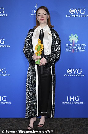 Emma Stone received one of the most coveted awards - Desert Palm Achievement Award - for her work in Poor Things