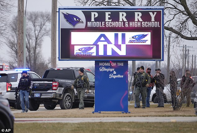 Perry High School was placed on lockdown after a shooting was reported just after 7:30 this morning