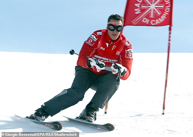 It is believed that Schumacher was conscious and talking immediately after the accident, but was unable to respond to questions and was moving erratically (Schumacher pictured in 2004)