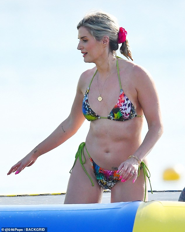 The Hollyoaks star-and-OnlyFans model, 42, looked sensational as she strutted her figure in a tiny bikini