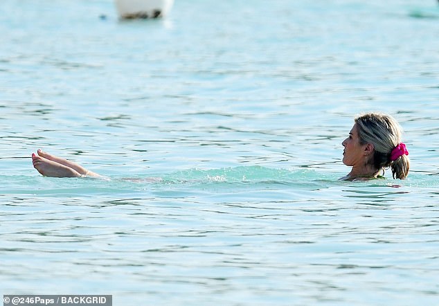 Sarah enjoyed a relaxing holiday floating in the ocean