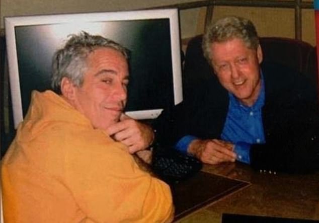 Bill Clinton is pictured with Jeffrey Epstein in an undated photo