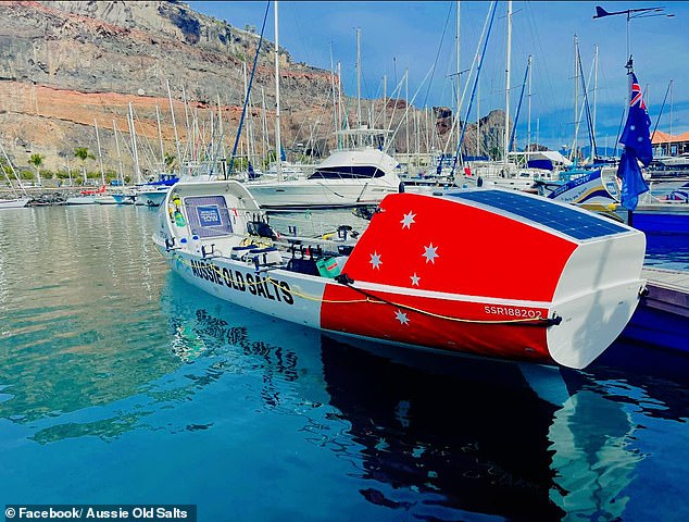 The team left La Gomera in the Canary Islands on December 12 (photo).