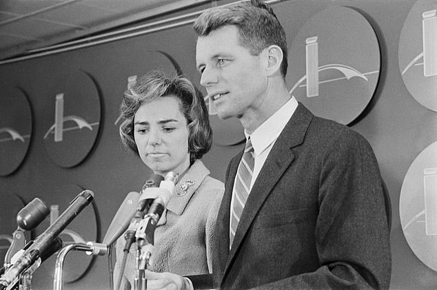 Skakel is a cousin of Ethel Kennedy, the widow of Robert F Kennedy, pictured together in 1962