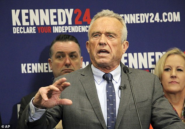 Skakel's cousin, Robert F. Kennedy Jr., seen here, is now a presidential candidate and was one of his staunchest defenders.  He wrote a book saying that Skakel had been framed.