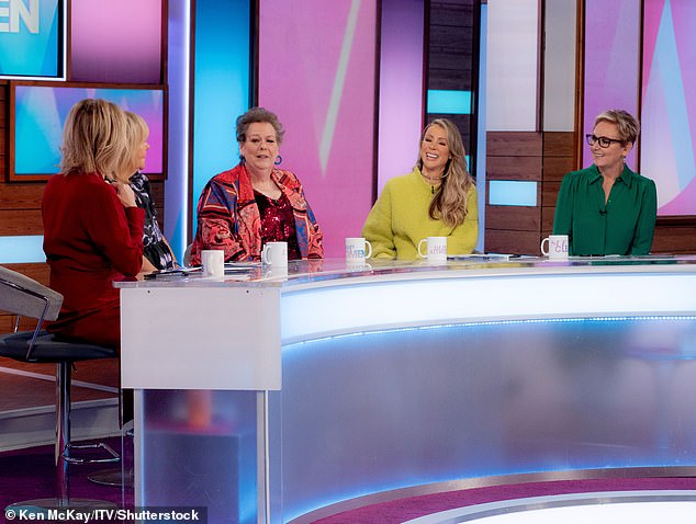 The hosts were talking about haunted houses and whether they believed in ghosts when Linda couldn't resist making a cheeky joke about Kaye Adam's innuendo question