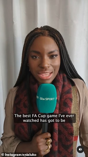 Eni Aluko chose to ignore Barton after his latest attack on Friday, and instead posted a video to Instagram in which she talks about her favorite FA Cup memories