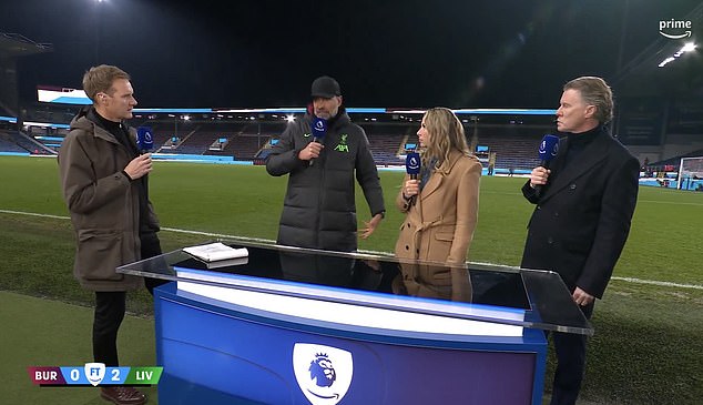 Barton branded it 'nonsense' that Brown-Finnis, a former Liverpool Women and England goalkeeper, was a pundit for Amazon during the Reds' 2-0 win over Burnley