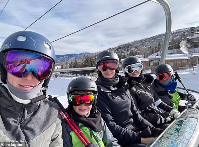 Ivanka took many photos during the trip, including selfies on the ski lift