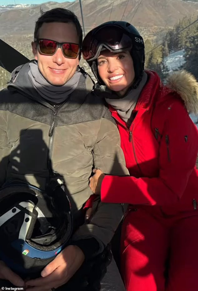 Ivanka cuddled close to her husband on the ski lift during one of their trips