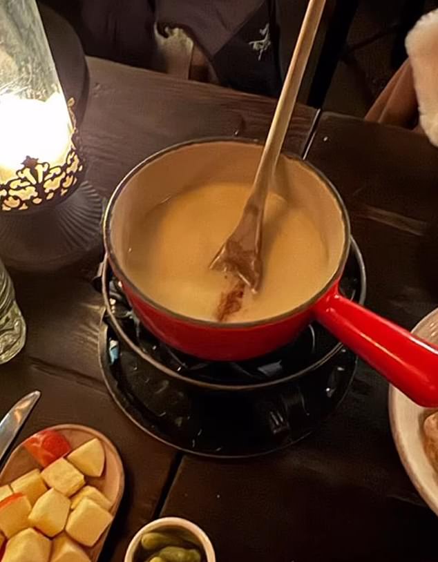 Ivanka couldn't resist capturing the fondue they ate during the New Year's trip