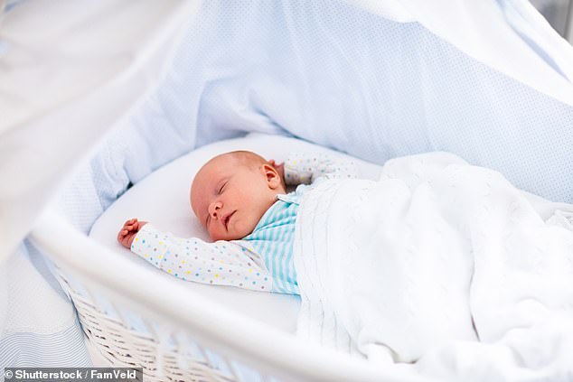 NYU researchers estimate that there are 400 SUDC cases per year in the US, occurring mainly during sleep and that about half of the deaths occur in children aged one to three years old (stock photo)