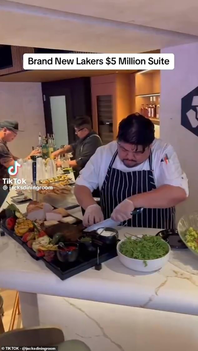 The suite experience comes with a personal chef and bartender to take care of guests