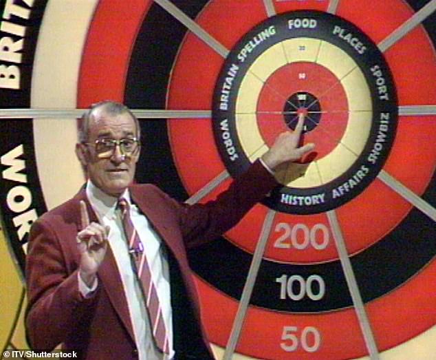 The program was made famous by the late Jim Bowen when it ran on ITV from 1981 to 1995 (Jim pictured on the show in the 80s)