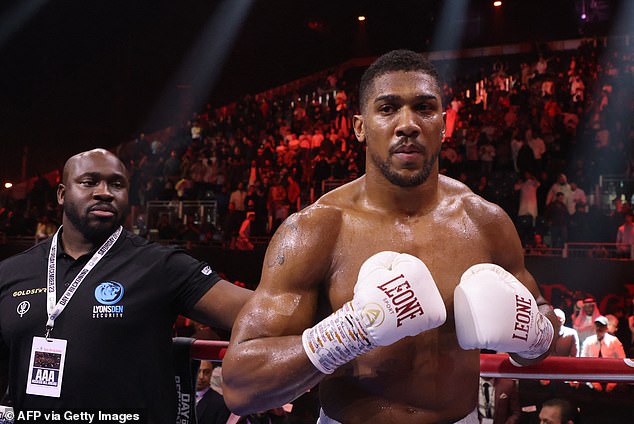 Luke is reportedly at the center of an intense bidding war for the rights to film his life story with boxer Anthony Joshua's production company.  SBX Studios is said to have made an offer (Anthony, right, pictured last month)