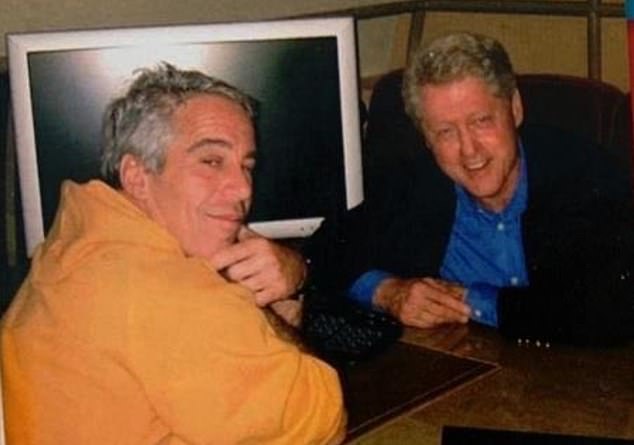 Bill Clinton is pictured with Jeffrey Epstein in an undated photo