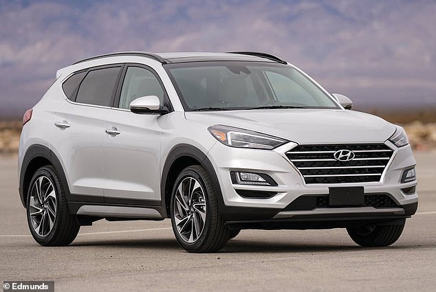 Pictured is a 2019 Hyundai Tucson, one of the popular models sold in the US without an immobilizer, making it easy for thieves to get started