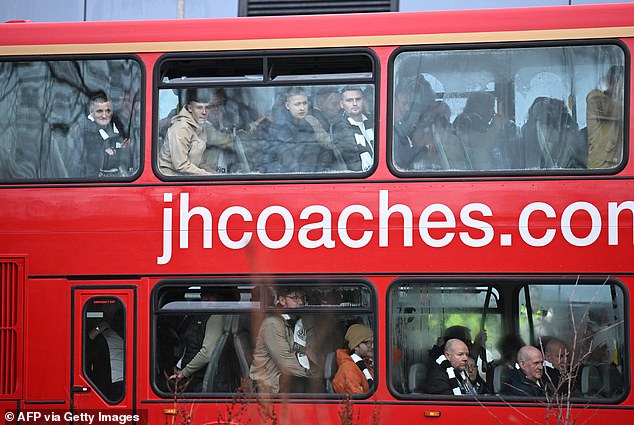 It was a requirement to obtain the match ticket that fans needed to bring official coaches to the ground