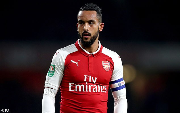 Last summer Theo (pictured playing for Arsenal in 2017) announced his retirement from the sport after playing regularly in the Premier League since 2006