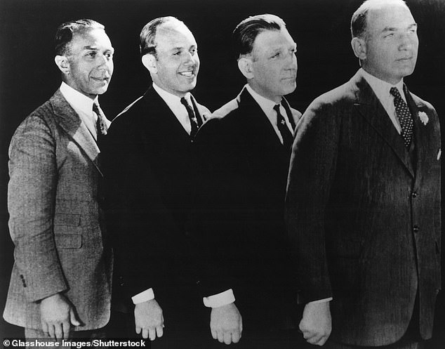 (from left) Harry and his younger brothers Jack, Sam and Albert Warner eventually headed west and in 1923 launched the movie house that bears their name to this day