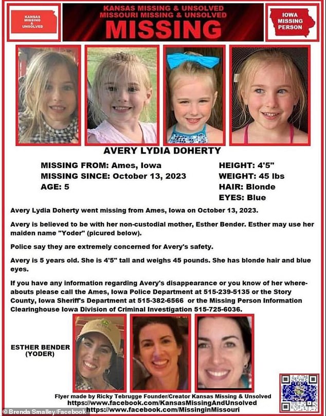 1704573631 254 Iowa girl 5 disappears after being 39kidnapped39 by her mother