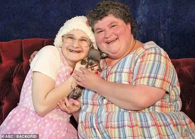 A photo of the Gypsy with her mentally ill mother DeeDee, who was accused of abusing her daughter for years while in her care